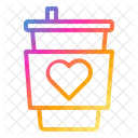 Cup Heart Love Icon