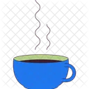 Cup of hot strong coffee  Icon