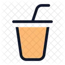 Co Cup Straw Cup Straw Coffee Icon