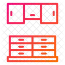 Cupboard Drawer Kitchen Furniture Icon