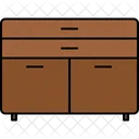 Cupboard Drawers Furniture Icon