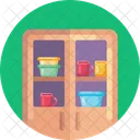 Cupboard Cups Plates Icon