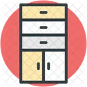 Cupboard Drawers Cabinet Icon