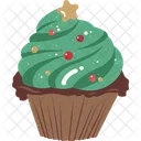 Cupcake Christmas Elements Christmas Ornament Icon