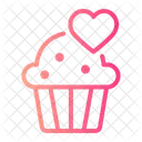 Cupcake Love And Romance Food And Restaurant Icon