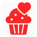 Cupcake Love And Romance Food And Restaurant Icon
