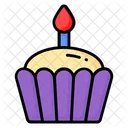 Cupcake Birthday Cake Icon