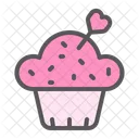 Cupcake Love Romantic Icon