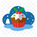 Christmas Cupcake Icon