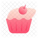 Cupcake Cherry Cake Icon