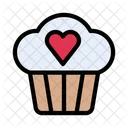 Love Cupcake Muffin Icon
