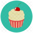 Cupcake Zuckerguss Kirsche Symbol