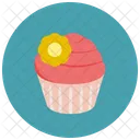 Cupcake Flower Decoration Icon