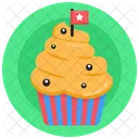 Flag Cupcake Cupcake Sweet Cake Icon