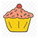 Cupcake Candle Muffin Icon
