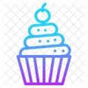Cupcake Birthday Dessert Muffin Bakery Icon