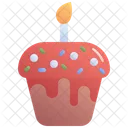 Cupcake Cake Candle Icon
