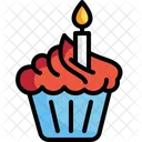 컵케이크 생일 컵케이크 디저트 아이콘