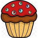 Cupcake Eyeball Creepy Icon