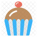 Cupcake Chocolat Traiter Icône