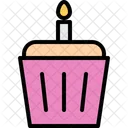 Cupcake de aniversário  Ícone