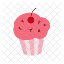 Cupcake De Fresa Fresa Cupcake Icono