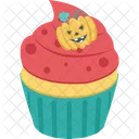 Cupcake De Halloween Postre Muffin Icono