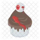 Cupcake De Halloween Postre Muffin Icono