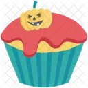 Cupcake De Halloween Postre Muffin Icono