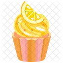 Cupcake De Limon Cupcake Pasteleria Icono