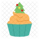 Cupcake De Natal Cupcake Bolo Ícone