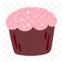 Cupcake Glaseado Chispitas Icono