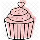 Cupcake Love Valentinesday Icon