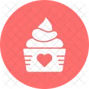 Cupcake With Cupcake Cupcake With Heart Dessert Icon