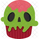 Cupcake Zumbi Abobora Bruxa Ícone