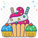 Cupcakes Muffins Bakery Items Icon