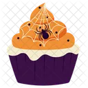 Cupcakes D Halloween En Forme Daraignee Boulangerie Cupcake D Halloween Icône