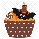 Cupcakes Chauve Souris D Halloween Cupcake D Halloween Biscuits D Halloween Icône