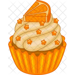 Cupcakes de laranja  Ícone