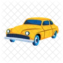 Cupe Vintage Coche Antiguo Taxi Antiguo Icono