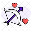 Cupid Arrow Romantic Icon