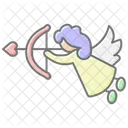 Cupid Lineal Color Icon Icon