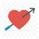 Cupid Heart Dart Icon