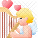 Cupid Love Heart Icon