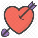 Cupid Heart And Arrow Cupid Arch Icon