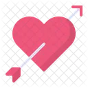 Cupid Arrow Heart Icon