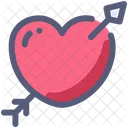 Heart Arrow Cupid Icon