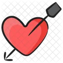 Heart With Arrow Injured Heart Broken Heart Icon