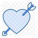 Cupid Heart With Arrow Lover Icon