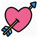 Cupid Arrow Romance Icon